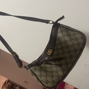 Gucci Black and Brown Shoulder Bag